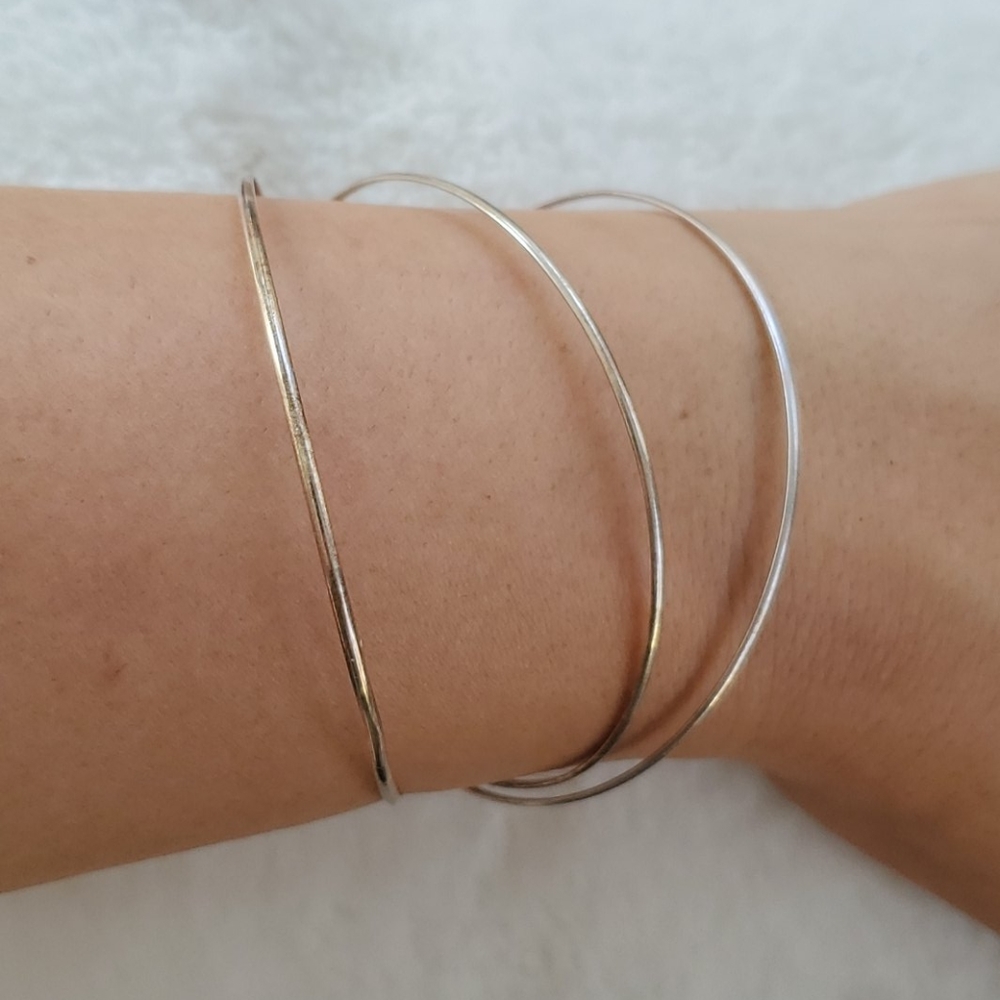 Entwined bangles silver - Picture 3 of 3
